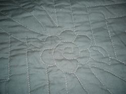 Log Cabin -Green & Cream - photos of details