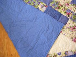 Blue Flowered Lap - photos of details